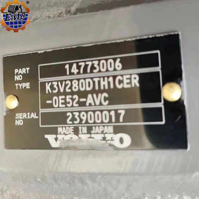 14773006 مضخة هيدروليكية VOE14773006 لEC750 EC750D K3V280DTH مضخة هيدروليكية